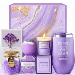 Lavender Spa Gift Basket Set new in gift box